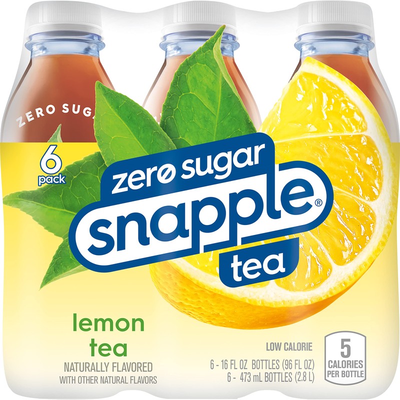 Snapple Diet Lemon Tea, 16 fl oz recycled plastic bottle,