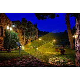 LUMIGROVE (4 Pack Cool White) Solar Powered Spotlights Security Lighting Outside Waterproof LED Outdoor Spot Lights Landscape Lighting for Flag, Tree, Wall, Yard, Garden, Backyard, Walkway.