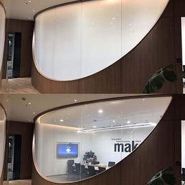 MEGICOLIM Switchable Adhesive Smart Film PDLC Electronic Smart Tint Glass Sticker for Home Office Window, 8.2Inch x 11.8Inch