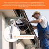 Gutter Guard Brackets，5-Inch Gutter Hangers, Pre-Installed Screws, Corrosion-Resistant, Rust-Free, for