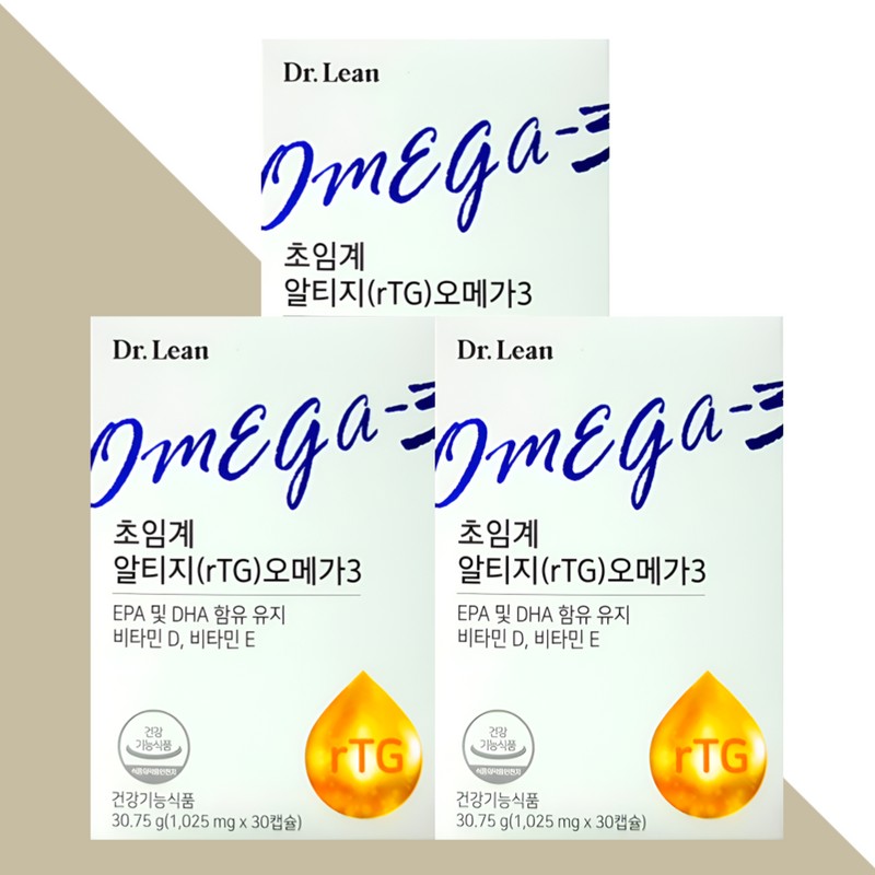 Dr.Lin Supercritical RTG (rTG) Omega 3 30 capsules x 3