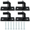 Saihisday 4 Pack Black Wall Mount Gate Hinges Heavy Duty