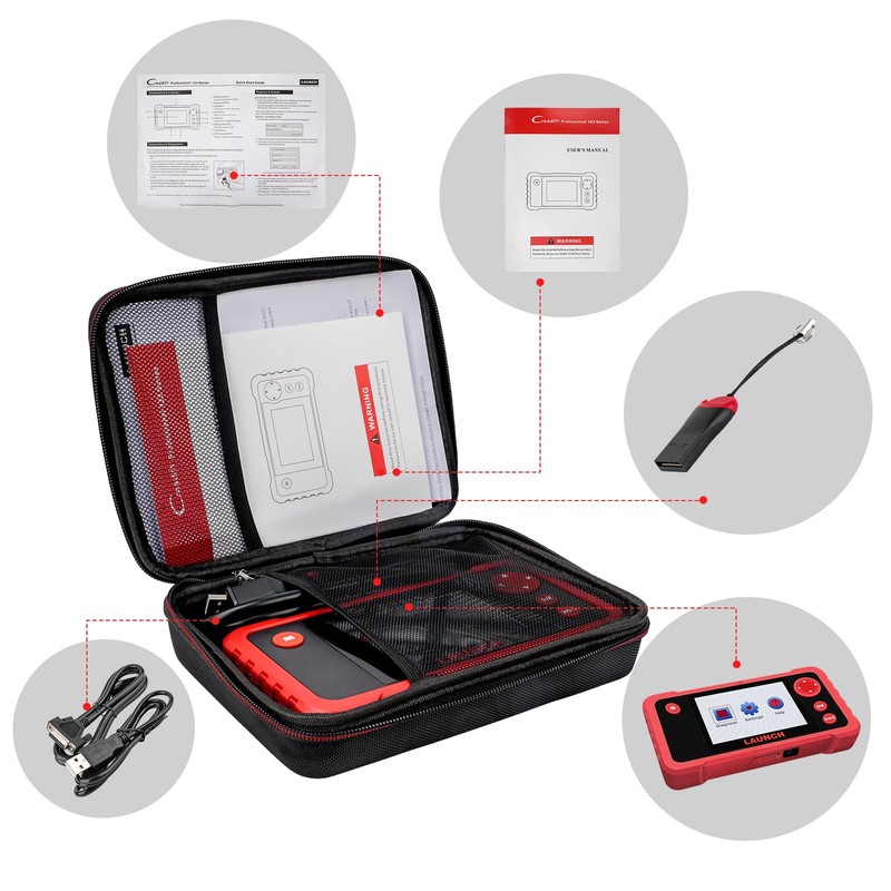 KINGBOLEN Protective Case Storage Bag for OBD2 Scanner LAUNCH CRP123/CRP123