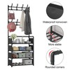 YDTREILS Hall Tree with Coat and Shoe Rack, Entryway Coat