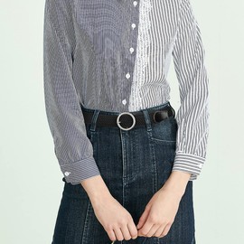 Drizzte Plus Size Belts 67'' Women Woven Elastic Stretch Belt Womens Laides Belt Black