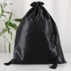2 Pcs Soft Silk Wig Bags Large Satin Hair Packaging