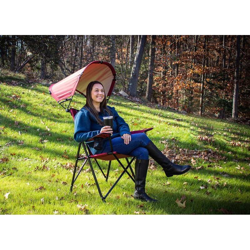 GCI Outdoor Sunshade Comfort Pro Chair, Cinnamon Red