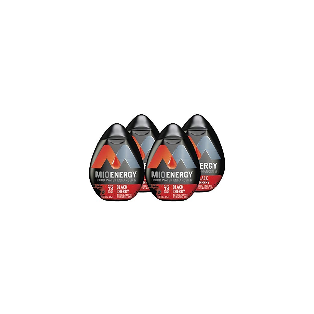 MiO Energy Black Cherry Liquid Water Enhancer, 1.62 oz(Pack of 4)