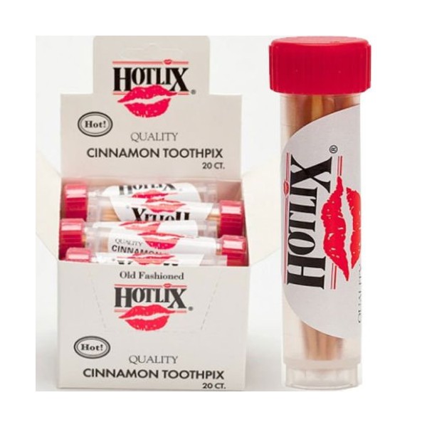 6 Tubes Hotlix Cinnamon Flavored Toothpicks