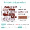 Commomy 3D Faux Brick Wall Panels - 10 pcs 11.8”x