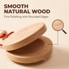 4Pcs Wooden Castanet, Percussion Instrument - 4Pcs Hand Finger Castanets,
