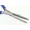 Long Nose Hair Extensions Flat Mouth Plier - Fitting Pliers for Hair Extensions Apply & Remove with Blue Grip