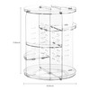 HBlife 360 Rotating Makeup Organizer Adjustable Carousel Large Capacity Revolving