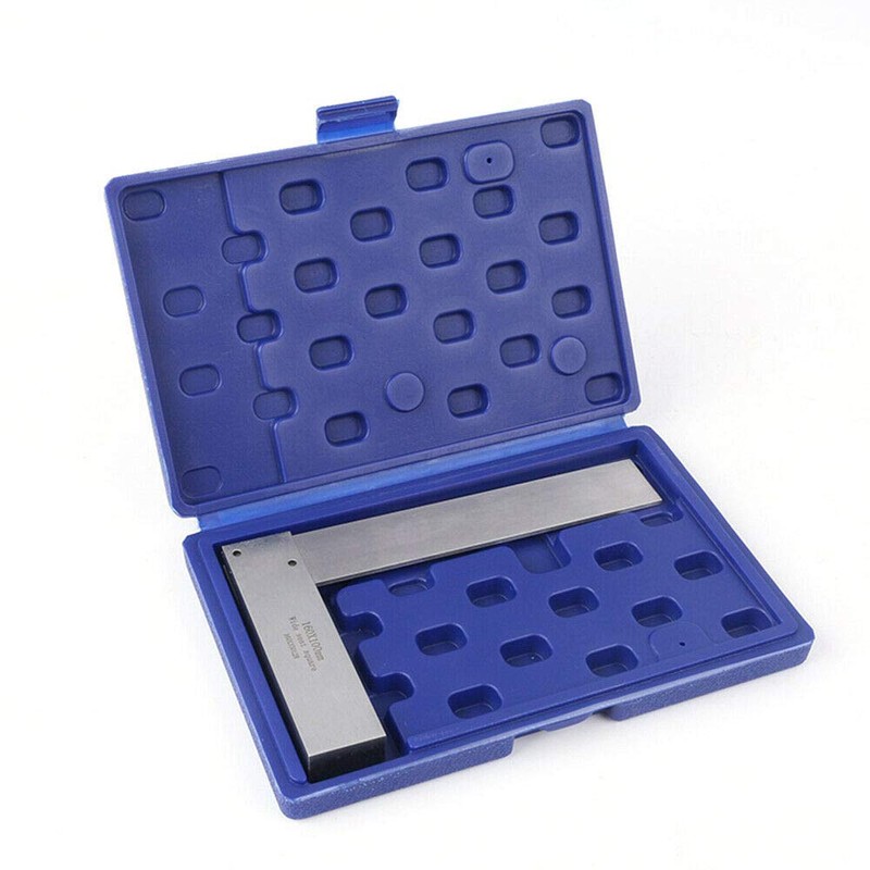 TopHomer Precision Angle Ruler, Hardened Steel Construction, 200mm x 40mm,