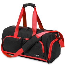 Kuston Sports Gym Bag with Shoes Compartment,Weekender Bag, Duffle Bag,Overnight Bag, Gym Bag for Men and Women