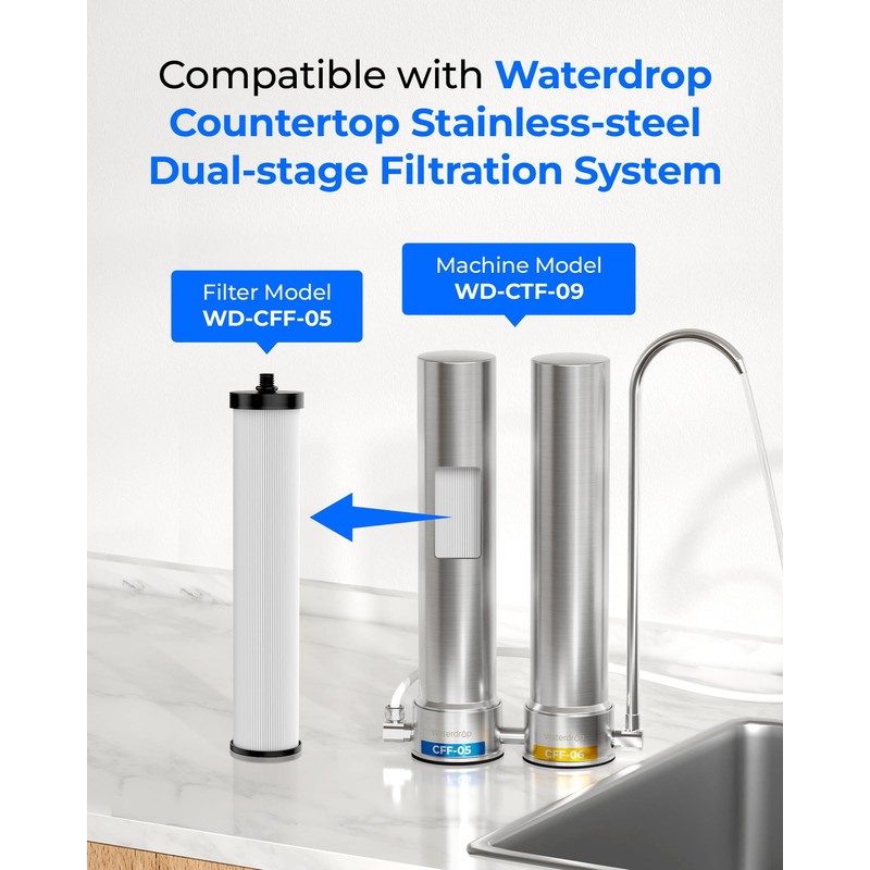 Waterdrop Countertop Replacement Water Filter WD-CFF-05
