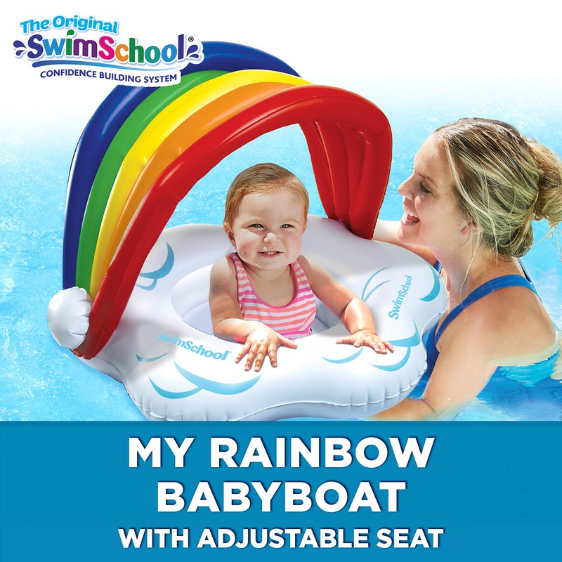 SwimSchool Rainbow Baby’s First Pool Float - 6-18 Months -