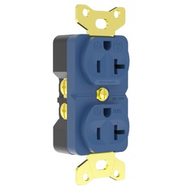 Monosaudio Audiophile Duplex Receptacle 20 Amp 125V Pure Copper Audio Wall Outlet an Audiophile Power Receptacle with Flame Retardant Shell for Home Stereo Sound Systems（24k Gold Plated ）