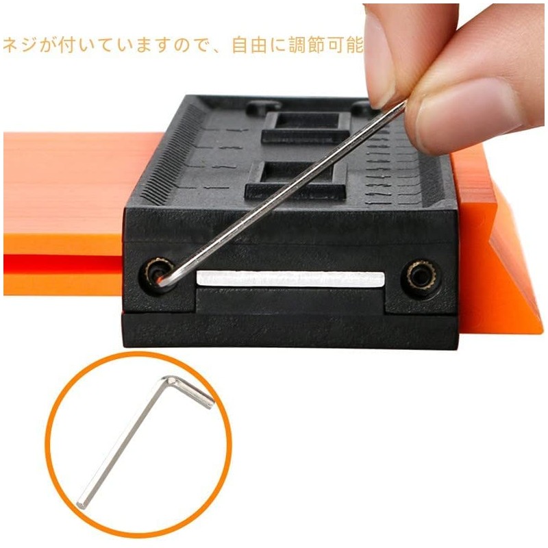 [With Lock] Molded Gauge 9.8 inches (250 mm), Contour Gauge
