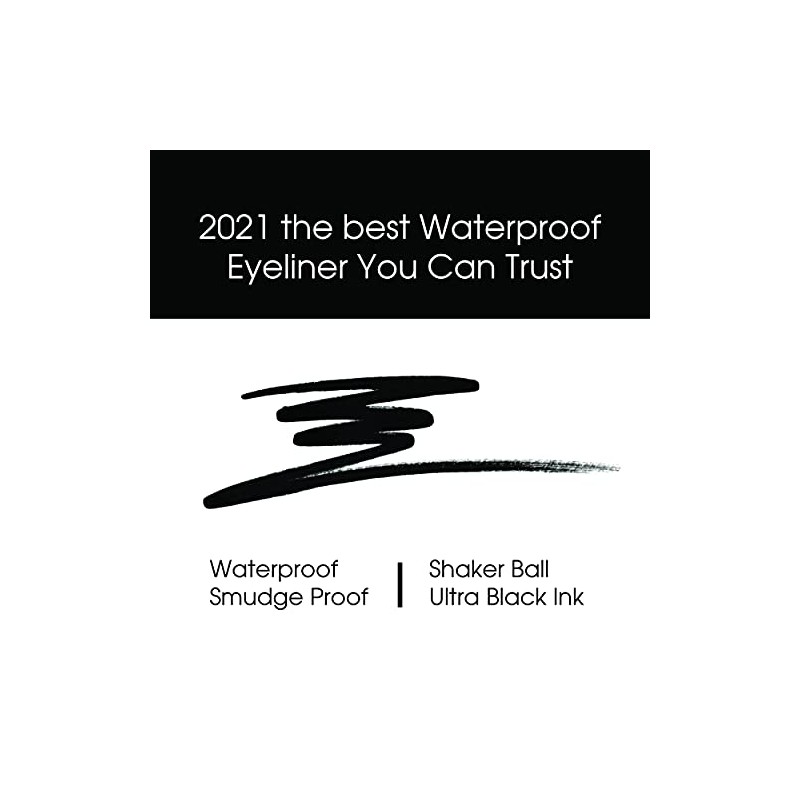 Kokie Precise Longwear Liquid Eyeliner, Waterproof, Smudge Proof
