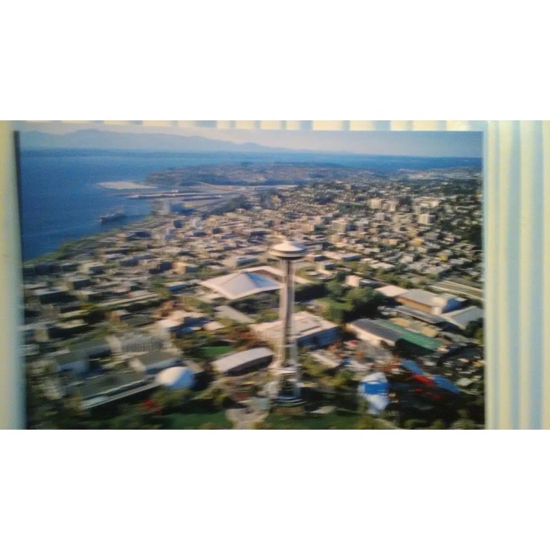 THE PACIFIC NORTHWEST BRIGHT AIR VIEW PHOTO POST CARD OVER