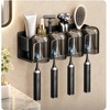 Wall Mounted Toothbrush Holder for Bathroom Organization – No-Drill Toothpaste