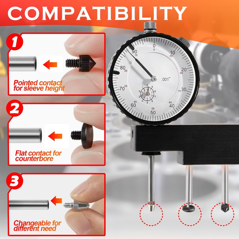 YMT 6434 Sleeve Height and Counter Bore Gauge Fits for