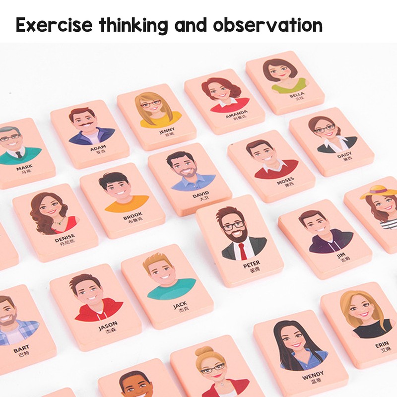 Guessing Game Toy Wooden Parent Child Interactive Logical Thinking Training