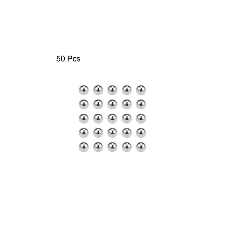 sourcing map Precision Balls 6.5mm Solid Chrome Steel G10 for