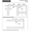 KOHLER K-99685-HF3 Jacquard Ring Pull, Black