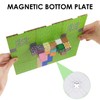 TOCCOOL Magnet Building Block Baseplate, 9.4'' Compact Mine World Magnetic
