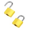 QWORK® 5pcs Mini Padlocks with Key Luggage Lock Small Brass