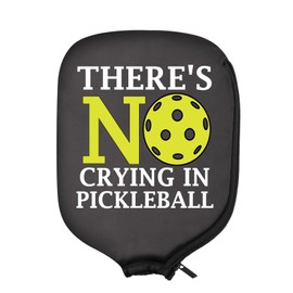 HOLLP - 2 fundas para remo de pickleball no hay llanto en pickleball para raqueta de pickleball para regalo para jugadores de pickleball (llorando en pickleball)