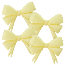 4 Pcs Large Bow Balloons Decorations, Cute Cream Balloons Bow Birthday Decorations, Bow Balloons Decors for Girls Women Party Home Outdoor Wedding Bridal Shower Engagement Party Decors Supplies