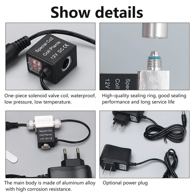 PAKASEPT CO2 Solenoid Valve System Aquarium Solenoid Valve DIY Automatic