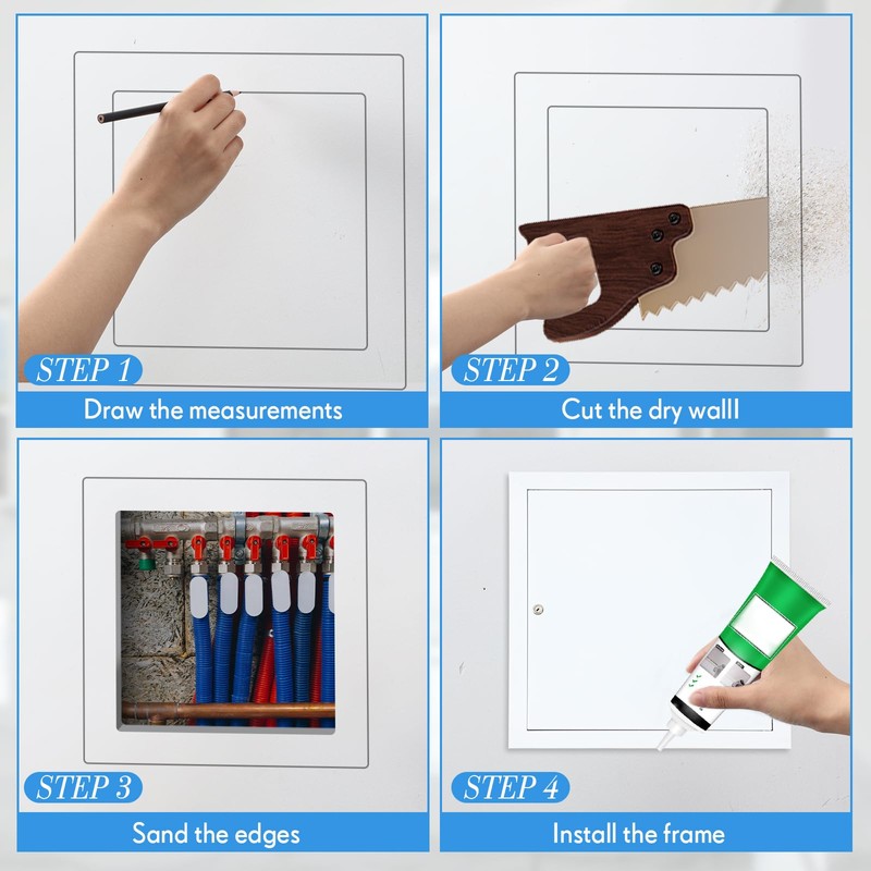 Gisafai 24 x 24 Inch Aluminum Access Panel for Drywall