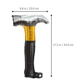 Abaodam Pack of 12 Aluminium Foil Balloons, Birthday Party Accessories, Decorations for Construction Parties, Inflatable Hammer Balloons, Cartoon Foil Balloons, Electric Drill Repair