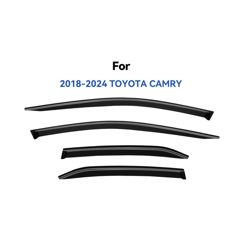 Window Visors Rain Guards for 2018-2024 Toyota Camry, Out-Channel Window