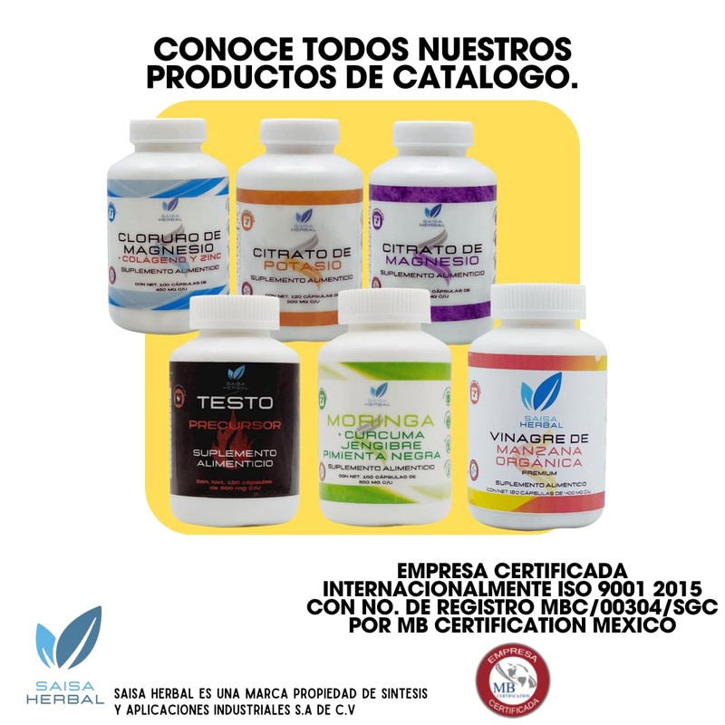 Maca Amarilla Orgánica 100% Pura Con 100 Cápsulas Calidad Premium