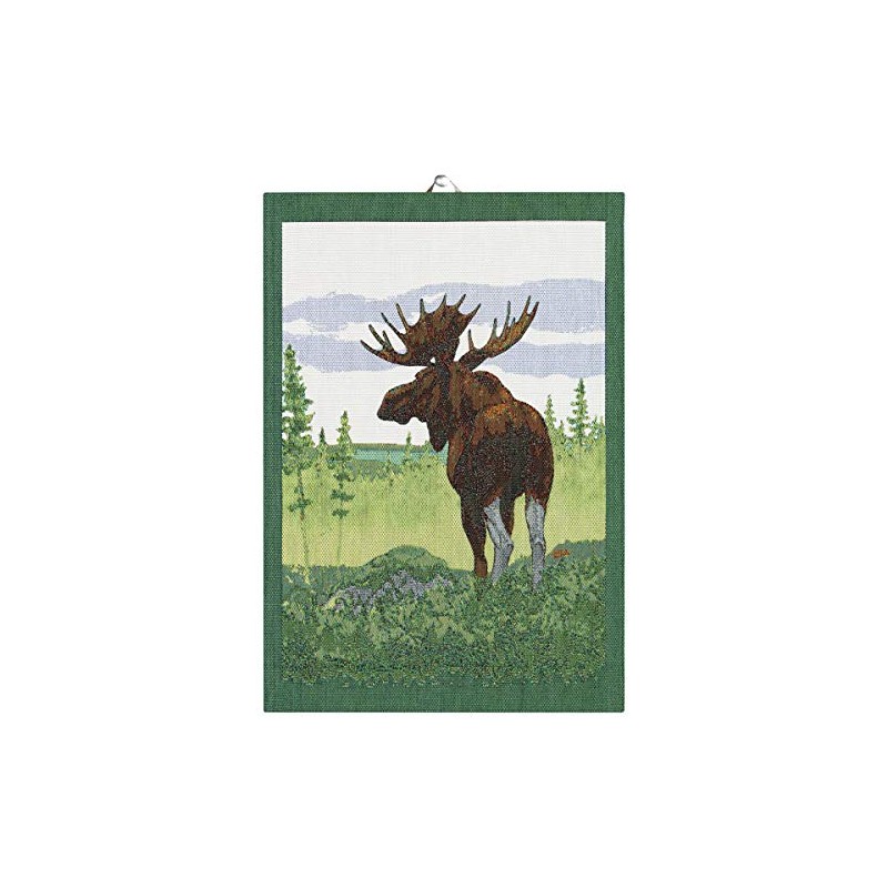 Ekelund - Moose in Forest - Cotton Kitchen Towel