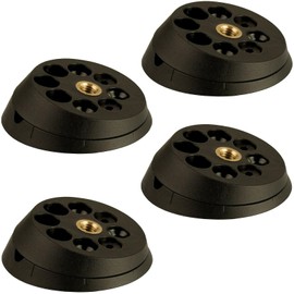 SOTECH Twist 'N Turn Table Leg Fittings for Furniture Feet up to Diameter 60 mm with M10 Thread, Unique Tilt Function in Five Levels: 0°, 5.5°, 10.5°, 13.5° and 15° for Furniture Legs, Table Feet