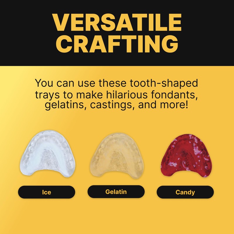 Fairly Odd Novelties FON-10014 Smile Teeth Denture Shaped ICE Tray
