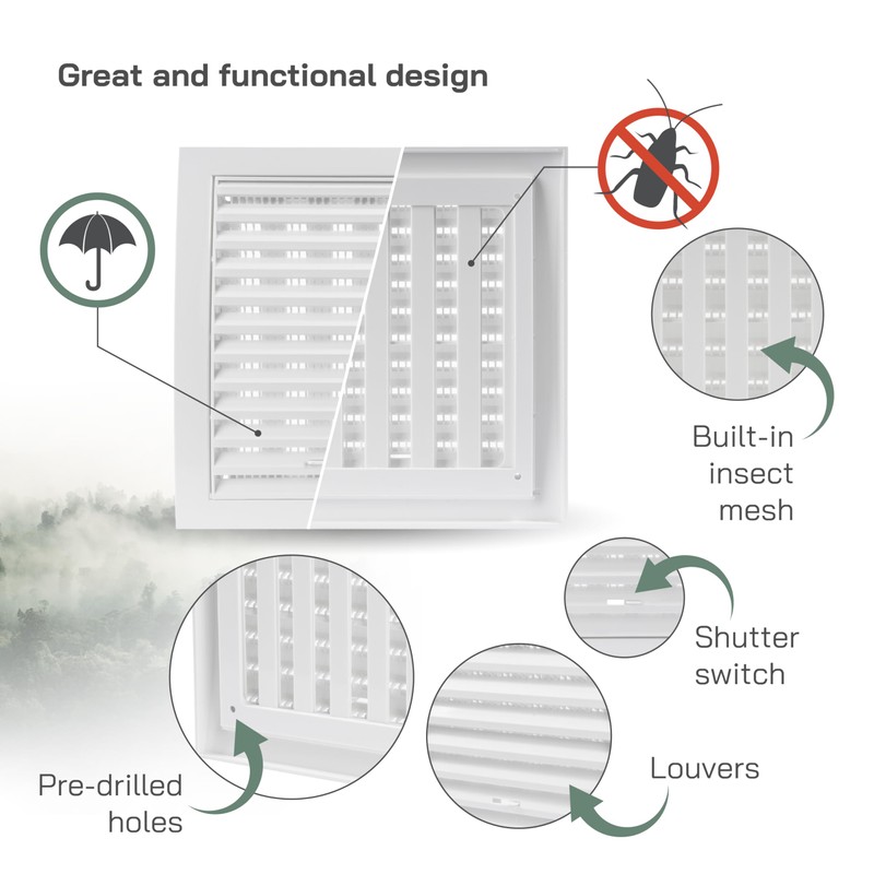 Vent Systems 190 x 190 mm / 7.5 x 7.5