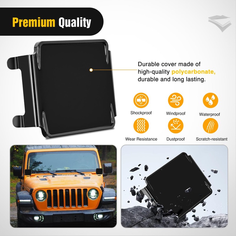 Nilight 3 inch Cube Light Pod Cover 2 PCS Black
