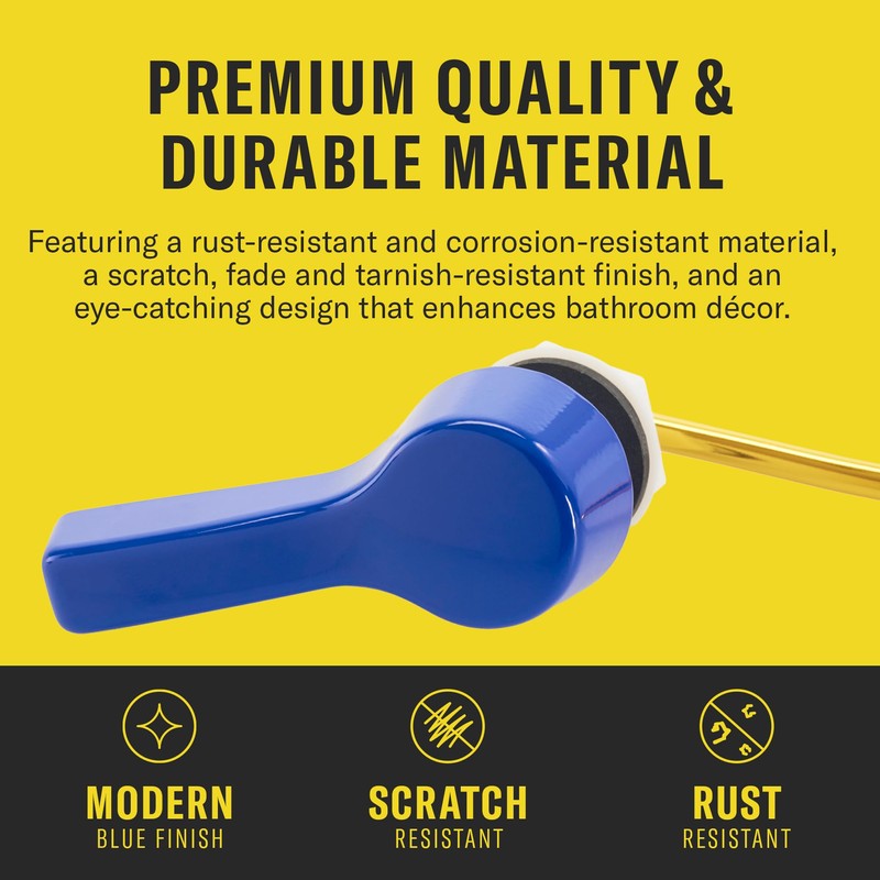 Qualihome Toilet Flusher Handle Replacement Kit - Universal Toilet Handle