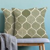 Yxuiyal Boho Pillow Covers 18x18 Set of 2 Sage Green