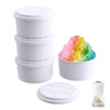 4 Pack Ice Molds Compatible with Hawaiian Shaved Ice, Shaved