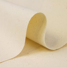 A-Express Natural Calico Fabric - Unbleached 100% Cotton by The Metre - 230 GSM Heavy Weight - 150cm 60" Inch Wide for Craft, Sewing, Quilting, Embroidery, Linings, DIY Projects & Totes (1 Metre)