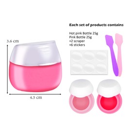 Hession 2pcs of Travel Containers Makeup Organizer Silicone Cream Jars Leak Proof TSA Approved Jars for Cosmetic Lotion Cream Travel Size 0.7 oz Color 3