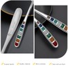 YIHOR Premium 7.24" European Soup Spoons, Stainless Steel creative colorful